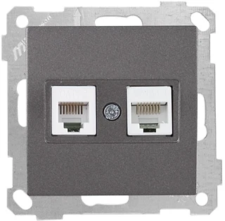 Mutlusan 2100 139 0195 Telefon Data Prizi RJ11 CAT5E Füme