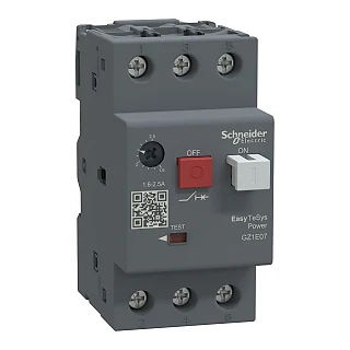 Schneider Electric GZ1E07 Easy TeSys Motor koruma şalteri GZ1E - 3 kutup - 1,6..2,5A - termik manyetik koruma