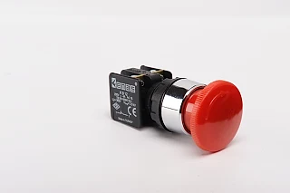 EMAS KB12E KB Serisi Plastik 1NC Acil Stop 40 mm Çevirmeli Kırmızı 22 mm Buton