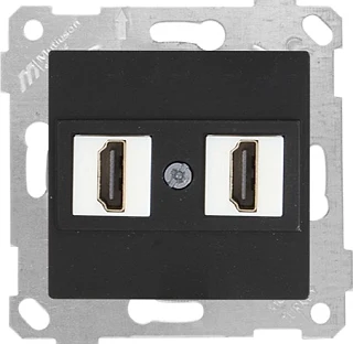 Mutlusan 2200 458 0184 Rita Mek+Tuş Data Prizi 2*HDMI Siyah