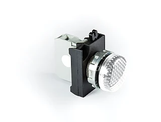 EMAS CM0B0XB CM Serisi Metal LED'li 100-230V AC Beyaz 22 mm Sinyal