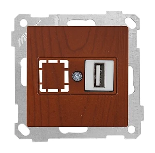 Mutlusan 2100 455 0156 Mek+Tuş Data Prizi 1*USB Kiraz