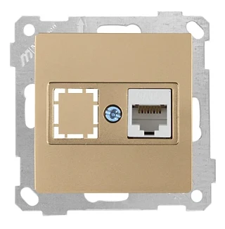 Mutlusan 2100 140 0180 Data Prizi 1*RJ45 CAT6 Antik Altın