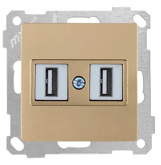 Mutlusan 2100 456 0101 Mek+Tuş Data Prizi 2*USB Beyaz