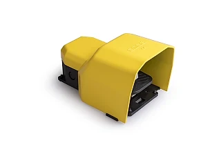 EMAS PDKS11GX10 PDK Serisi Metal Korumalı 2*(1NO+1NC) Tekli Sarı Plastik Pedal