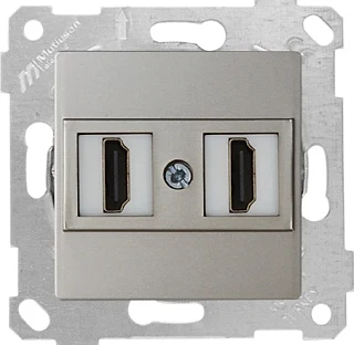 Mutlusan 2200 458 0183 Rita Mek+Tuş Data Prizi 2*HDMI Titanyum