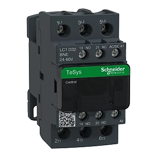 Schneider Electric LC1D32BNE Kontaktör TeSys Deca 3P 32A AC-3 440V'a kadar bobin 24-60V AC/DC