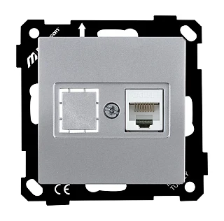 Mutlusan 2270 136 0192 EP-Data Prizi 1*RJ45 CAT5E Gümüş