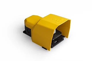 EMAS PPKS11BX10 PPK Serisi Plastik Korumalı 1NO+1NC Tekli Sarı Plastik Pedal