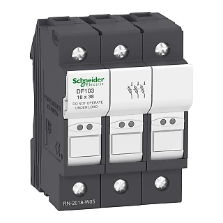 Schneider Electric DF103 TeSyS Sigorta Bağlantı Kesici - 3P - 32A - Sigorta Boyutu 10 x 38 mm