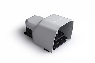 EMAS PDKS11GX20G PDK Serisi Metal Korumalı 2*(1NO+1NC) İki Kademeli Tekli Gri Plastik Pedal