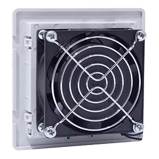ÇETİNKAYA V01 110 003 V01 110 003 110×110 80x80x25 24V DC 55M3/H Kapasiteli Fanlı Menfez