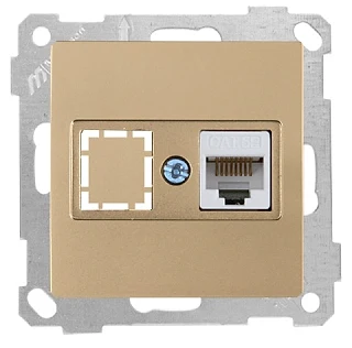 Mutlusan 2100 136 0101 Data Prizi 1*RJ45 CAT5E Beyaz