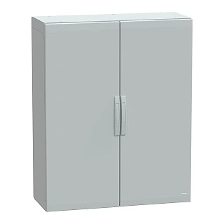 Schneider Electric NSYPLA12104G Yer standı polyester kutu, Thalassa PLA, düz kapı, tamamen mühürlü, 1250x1000x420mm, IP65, IK10