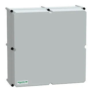 Schneider Electric NSYPLSC5454G PLS kutusu, polyester arka, opak PC kapağı IP66 54x54x18cm