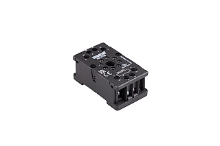 EMAS RS1P08H1 RS1 Serisi 8 Pin 10A Plug-in IP40 MS70 Ray Tipi Siyah Güç Rölesi Soketi