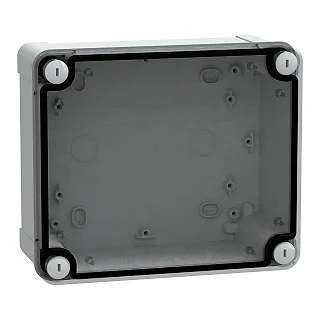 Schneider Electric NSYTBS19168T ABS kutu IP66 IK07 RAL7035 İç H175W150D80 Dış H193W164D87 Şeffaf kapak H20