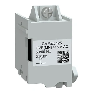 Schneider Electric G12UVR415AC Aksesuar, GoPact Şalter 125 Düşük Gerilim Bobini (MN) AC 415V