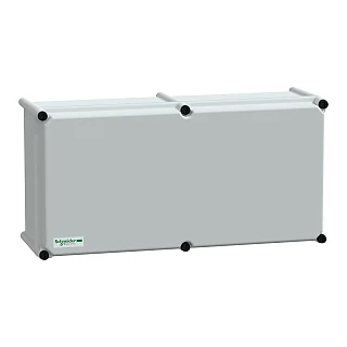 Schneider Electric NSYPLSC2754G PLS kutusu, polyester arka, opak PC kapağı IP66 27x54x18cm