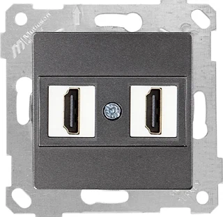 Mutlusan 2200 458 0195 Rita Mek+Tuş Data Prizi 2*HDMI Füme