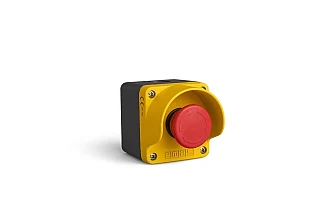 EMAS M1C102E40 M Serisi Metal 1 Gözlü CP102E Sarı-Gri Kumanda Kutusu