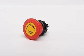 EMAS CPDEE Yedek Acil Stop 40 mm Çevirmeli Etiketli Kırmızı Buton Kafası