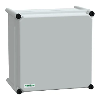 Schneider Electric NSYPLSC2727G PLS kutusu, polyester arka, opak PC kapağı IP66 27x27x18cm