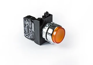 EMAS CM100HS CM Serisi Metal 1NO Yaylı Çıkık Sarı 22 mm Buton