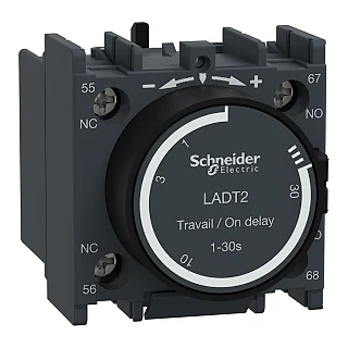 Schneider Electric LADT2 TeSys D - Zaman Gecikmeli Yardımcı Kontk Bloğu - 1NA + 1NK - Vida Kelepçesi Terminalleri
