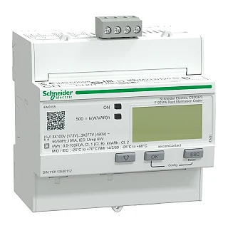 Schneider Electric A9MEM3155 iEM3155 enerji ölçüm cihazı - 63 A - RS485 - 1 dijital G - 1 dijital Ç - çoklu tarife