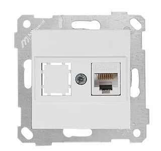 Mutlusan 2200 136 0101 Rita Mek+Tuş Data Prizi 1*RJ45 CAT5E Beyaz