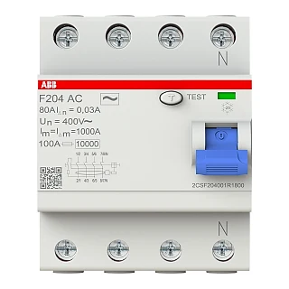 ABB 2CSF204001R1800 F204 AC-80/0.03 Kaçak Akım Koruma Rölesi