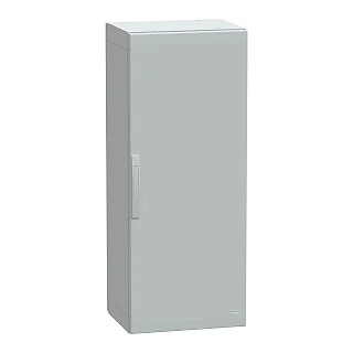 Schneider Electric NSYPLA1254G Yer standı polyester kutu, Thalassa PLA, düz kapı, tamamen mühürlü, 1250x500x420mm, IP65, IK10