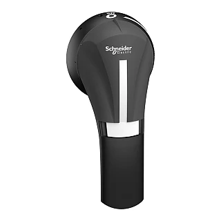 Schneider Electric GS2AHT530 TeSys GS Dış Rotatif Mandal, Kırmızı, Önden Montaj, 3 Pozisyonlu Test I-O, IP65, GS 100-400A IEC İçin