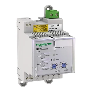Schneider Electric 56173 Manuel sıfırlamalı toprak kaçağı rölesi RH99M - 0,03..30 A - 0..4,5 sn - 240 V