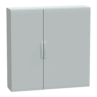 Schneider Electric NSYPLA12123G Yer standı polyester kutu, Thalassa PLA, düz kapı, tamamen mühürlü, 1250x1250x320mm, IP65, IK10