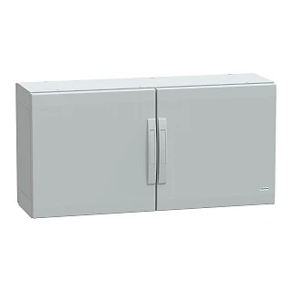 Schneider Electric NSYPLA5103G Yer standı polyester kutu, Thalassa PLA, düz kapı, tamamen mühürlü, 500x1000x320mm, IP65, IK10