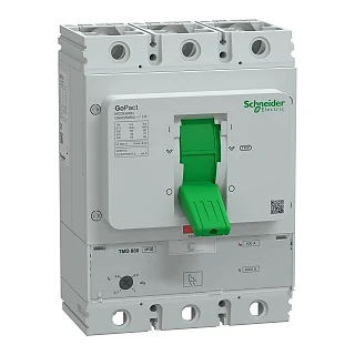Schneider Electric G80H3TM500 Kompakt şalter, GoPact MCCB 800, 3 kutuplu, 70 kA (415 V AC), 500 A, TMD koruma ünitesi, ayarlı
