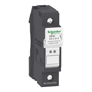 Schneider Electric DF81 TeSys DF Sigorta Taşıyıcı, 1 Kutuplu 25 A, 8.5x31.5 mm Sigorta Boyutlu