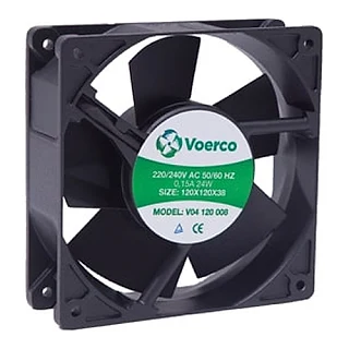 ÇETİNKAYA V04 120 003 V04 120 003 120x120x38 Rulmanlı 220V AC 0.15A 24W 2800 RPM Metal Kanatlı 192 M3/H Kapasiteli Fan (temsili görsel)