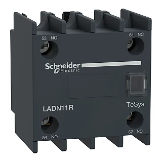 Schneider Electric LADN11R Yardımcı Kontak Bloğu, Tesys Deca, 1Na+1Nc, Vida Kelepçe Terminalleri