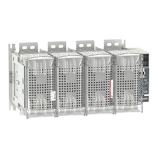 Schneider Electric LV481474 Anahtar bağlantı kesici sigorta, FuPacT GSD1250, 1250 A, 4 kutuplu, sigorta tipi DIN NH4, ön ve sağ taraf kontrolü