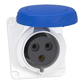 Schneider Electric PKF32F723 PratiKa Eğik Makina Prizi - vidalı bağlantı- 3*32A - 2P + E - 200...250 V AC