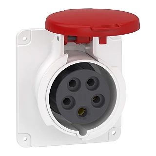 Schneider Electric PKY16G435 PratiKa Düz Makina Prizi, - hızlı bağlantı - 5*16A - 3P + N + E - 380...415 V AC