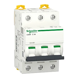 Schneider Electric A9F84304 Otomatik Sigorta, Acti9, 10kA, C-Eğrisi, 3-Kutup, 4A
