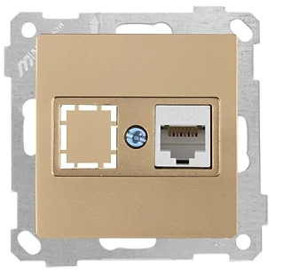 Mutlusan 2100 141 0101 Data Prizi 2*RJ45 CAT6 Beyaz