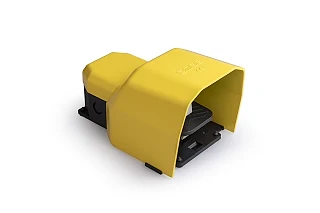 EMAS PDKS11VX20 PDK Serisi Metal Korumalı 3*(1NO+1NC) 2+1 İki Kademeli Tekli Sarı Plastik Pedal