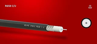 MEKAS 50735 Mekas RG58 C/U 50 Ohm Koaksiyel Kablo (PVC) (temsili görsel)