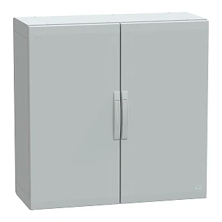 Schneider Electric NSYPLA10104G Yer standı polyester kutu, Thalassa PLA, düz kapı, tamamen mühürlü, 1000x1000x420mm, IP65, IK10