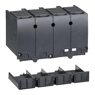 Schneider Electric LV438326 Terminal koruyucusu - 4 kutuplu - seri çıkış bağlantılı - NSX100..250 DC için